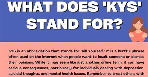 kys stands for|Kys Meaning: Decoding the Internet Slang “Kys”